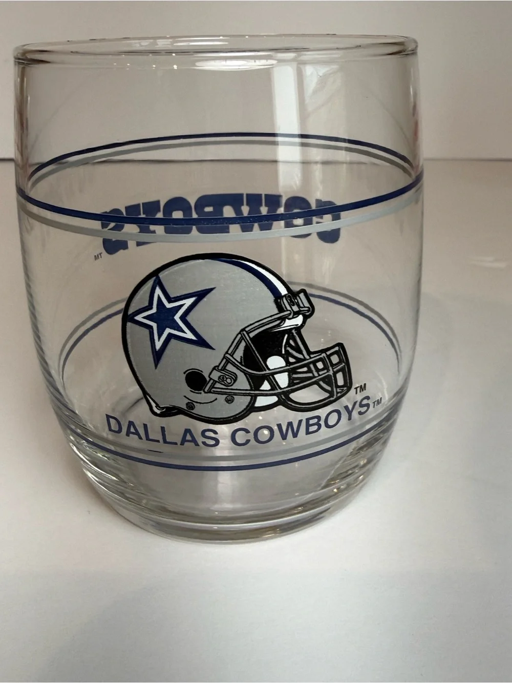 Set of 4 vintage NFL Team Glasses - Bears,Bills,Cowboys,49ers
